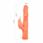 Vibratore Rabbit con Rotazione e UP & Down - Rosa Carne