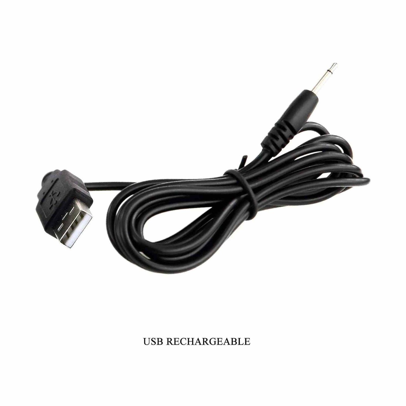 Cavo ricarica USB per vibratore rabbit con connettore 3,5 mm avvolto