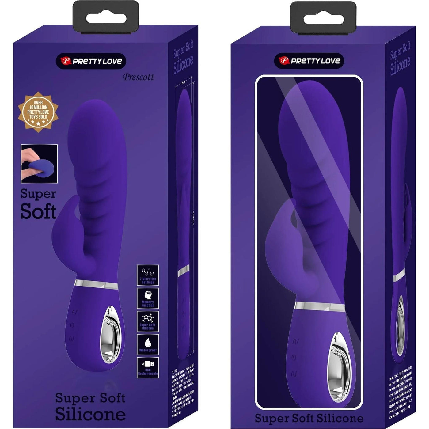 Vibratore Rabbit con Scanalature Extra Stimolanti