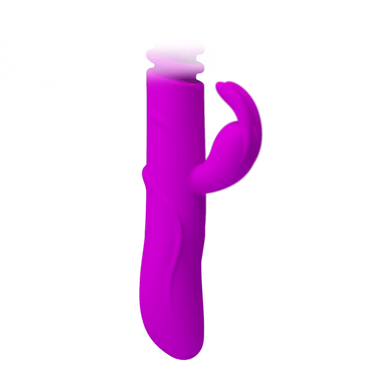 Rabbit Vibrator with Thrust and Rotation