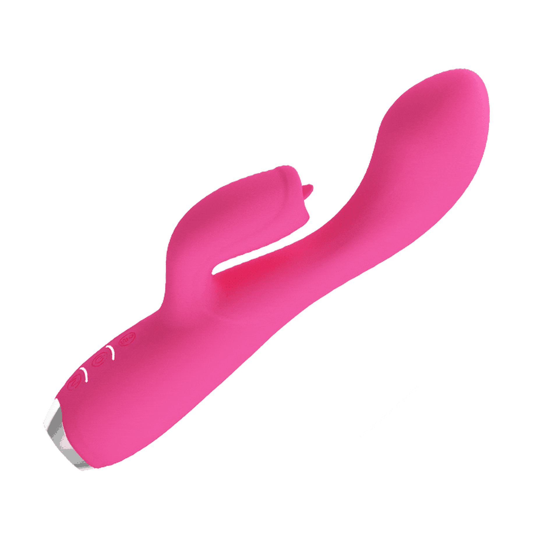 Vibratore Rabbit con lecca clitoride - 12 modalità di vibrazione e 3 di suzione - Silicone Medicale, Ricaricabile, Viola