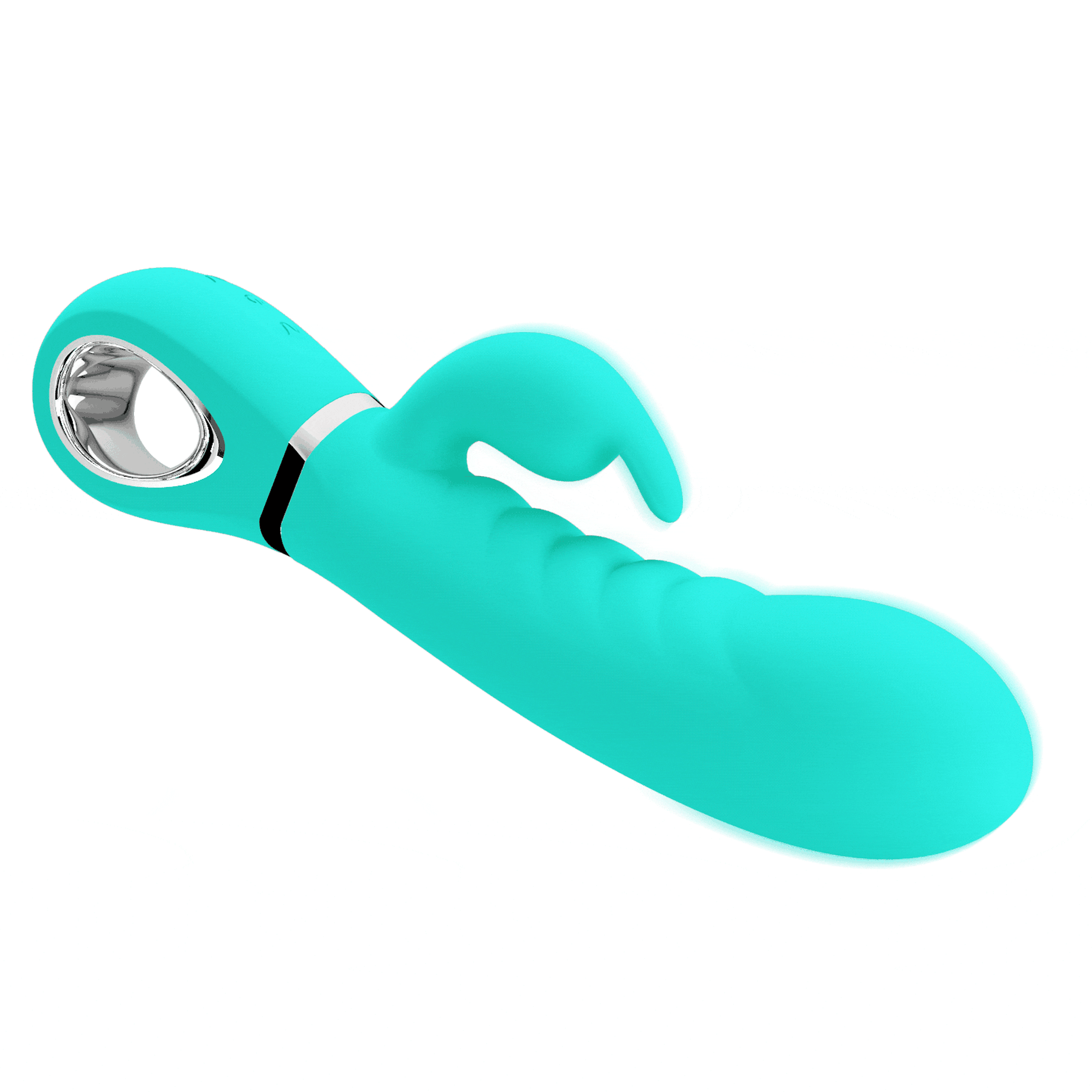 Vibratore Rabbit in 100% Silicone Medicale con Scanalature Extra Stimolanti - GoEstasy