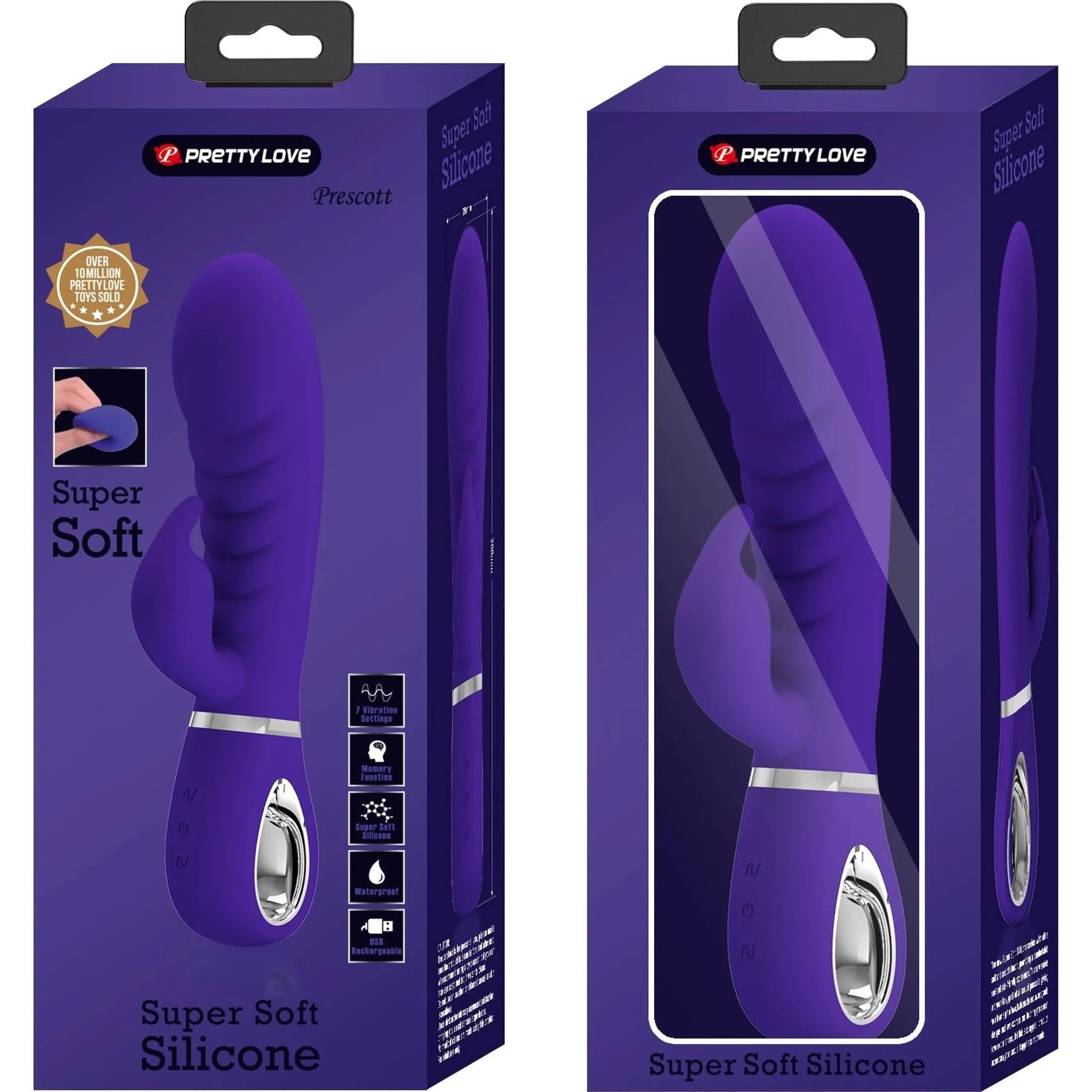 Vibratore Rabbit in 100% Silicone Medicale con Scanalature Extra Stimolanti
