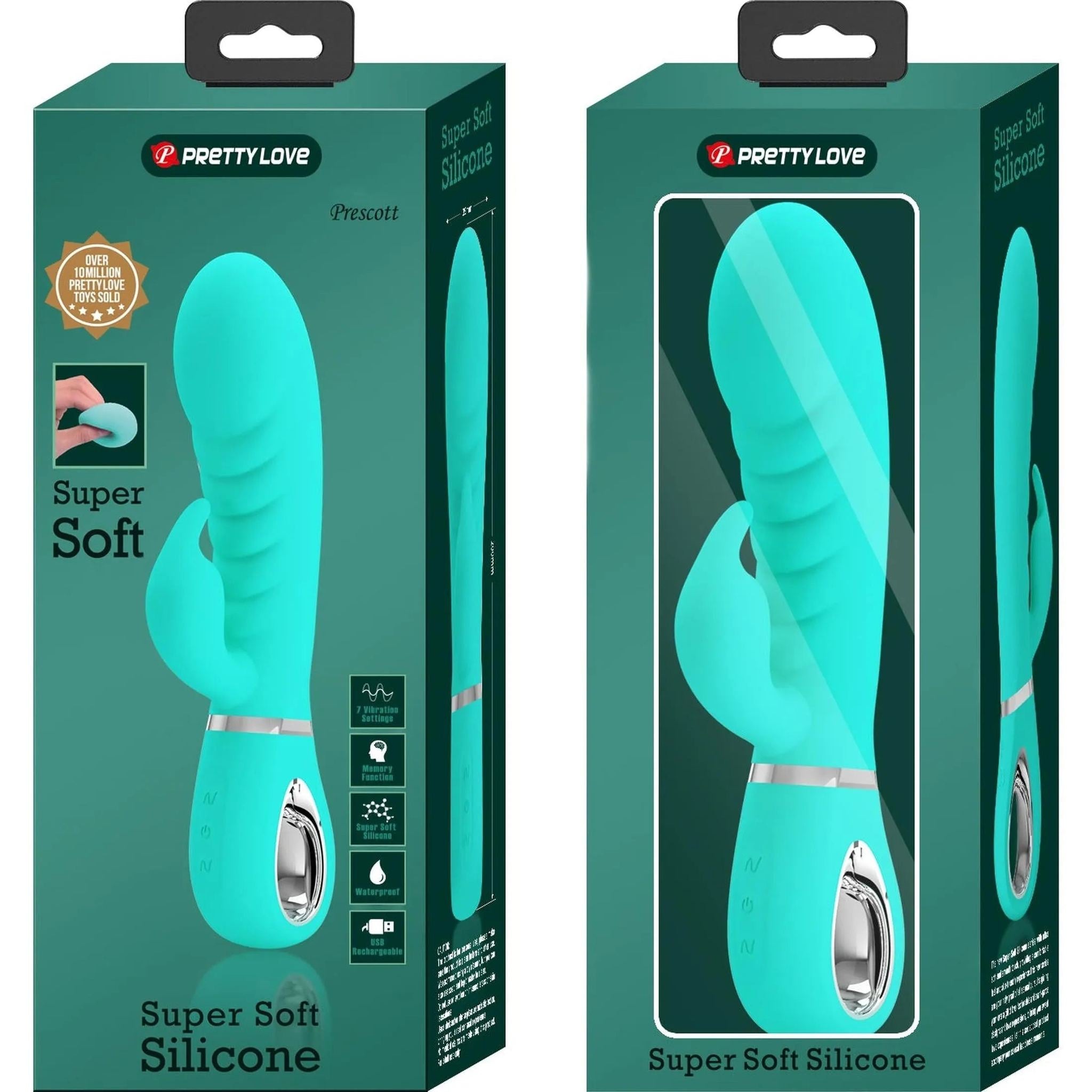 Vibratore Rabbit in 100% Silicone Medicale con Scanalature Extra Stimolanti