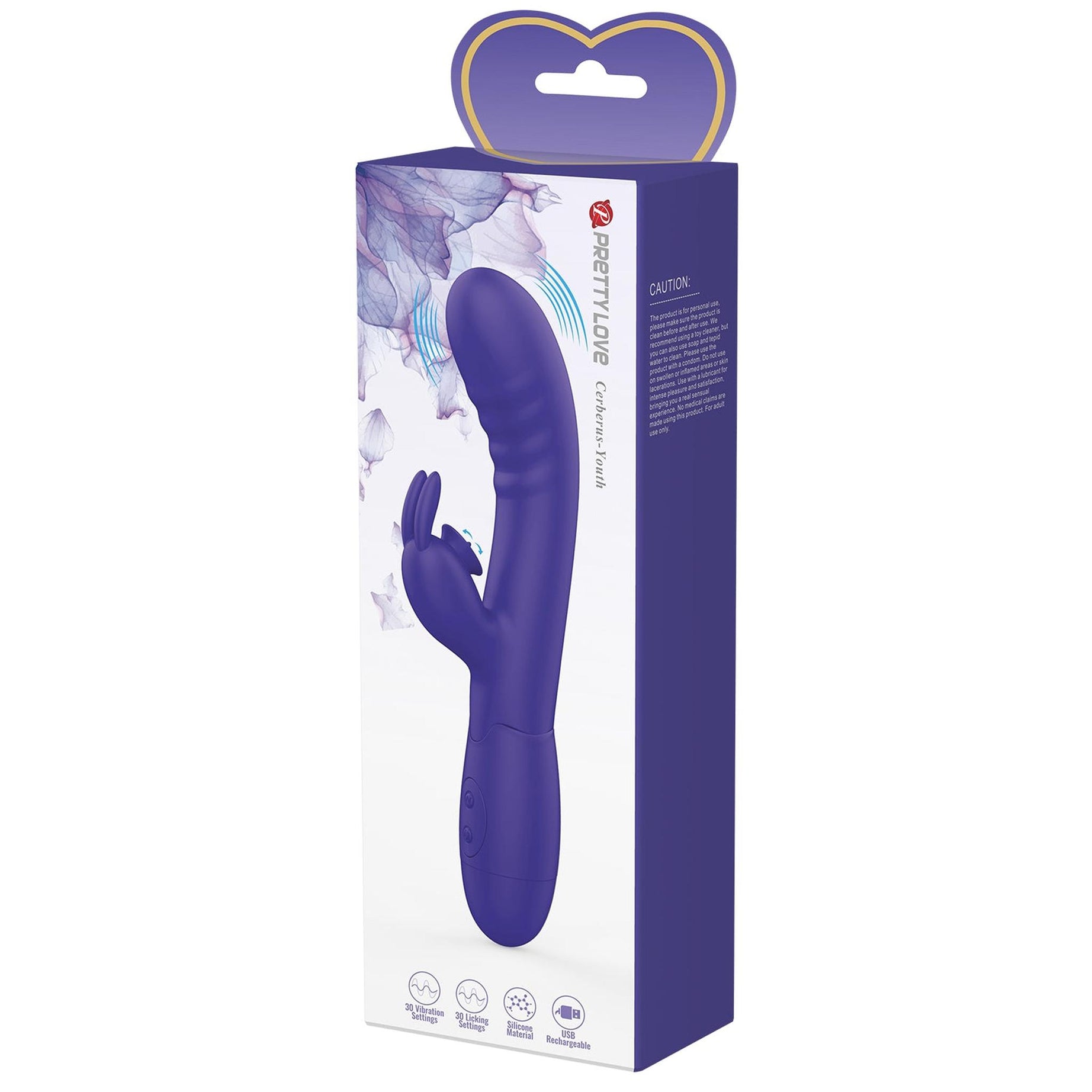 Vibratore Rabbit in Silicone Medicale con 30 diversi programmi di vibrazione e funzione di licking cliorideo