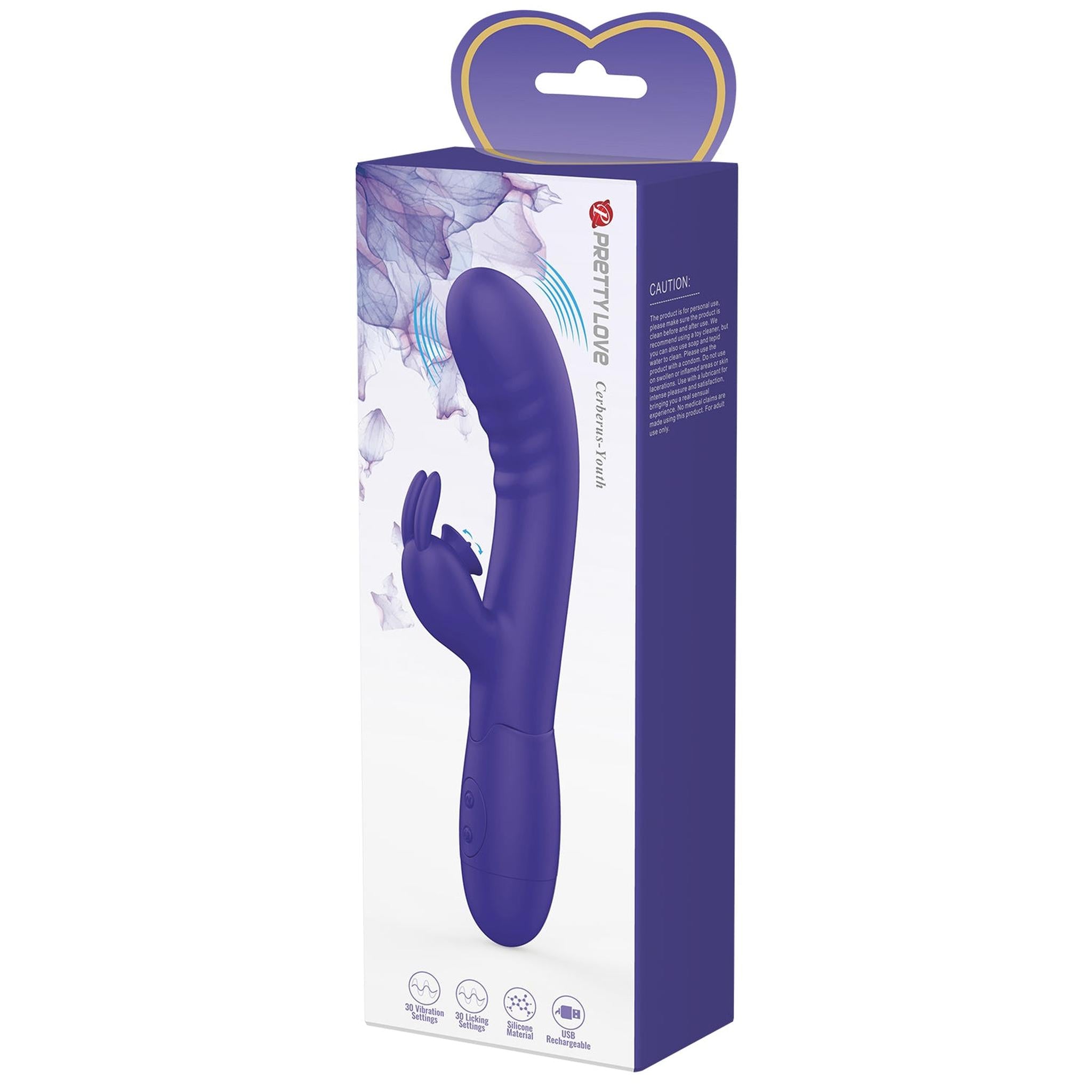 Vibratore Rabbit in Silicone Medicale con 30 diversi programmi di vibrazione e funzione di licking cliorideo