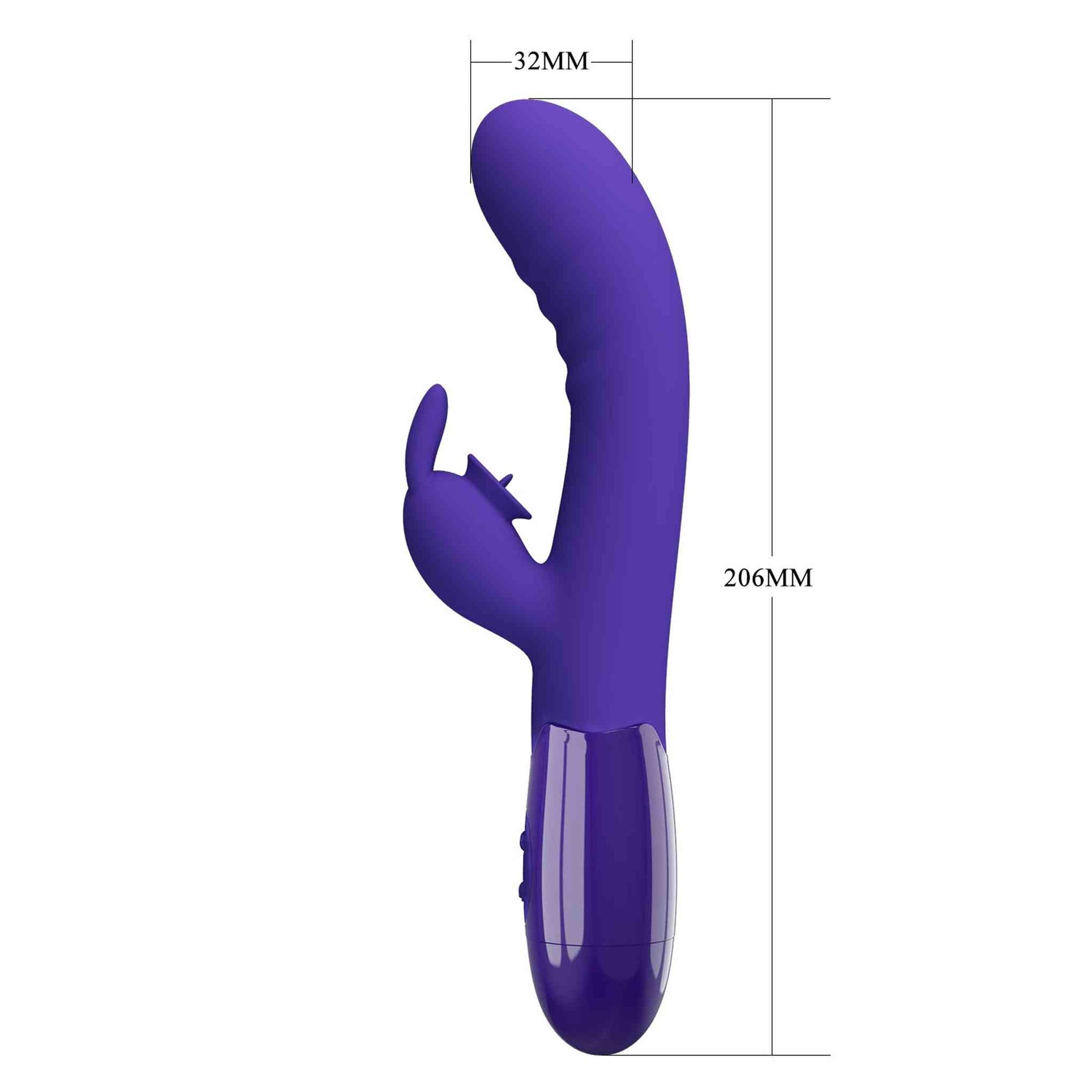 Vibratore Rabbit in Silicone Medicale con 30 diversi programmi di vibrazione e funzione di licking cliorideo