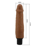 Vibratore Realistico Scappellabile 21.5 cm Multivelocità