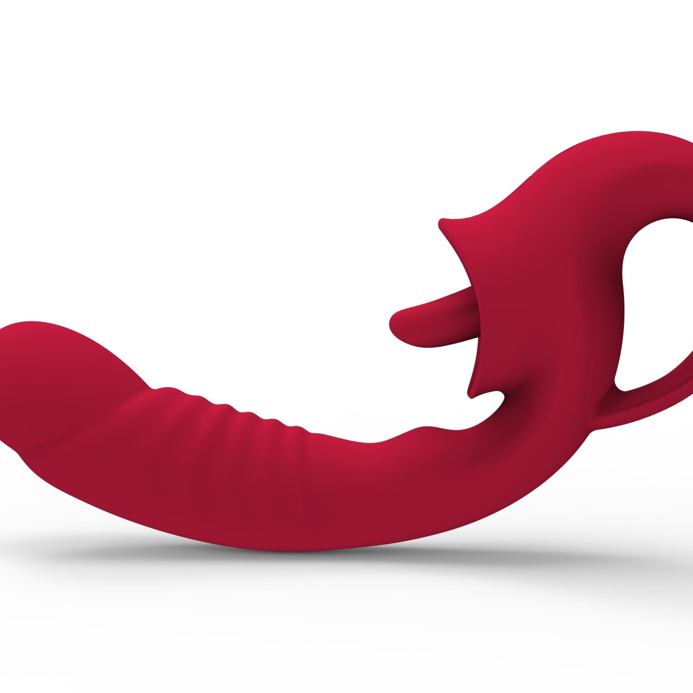 Vibratore Vaginale e Clitorideo Con Lingua e Impugnatura