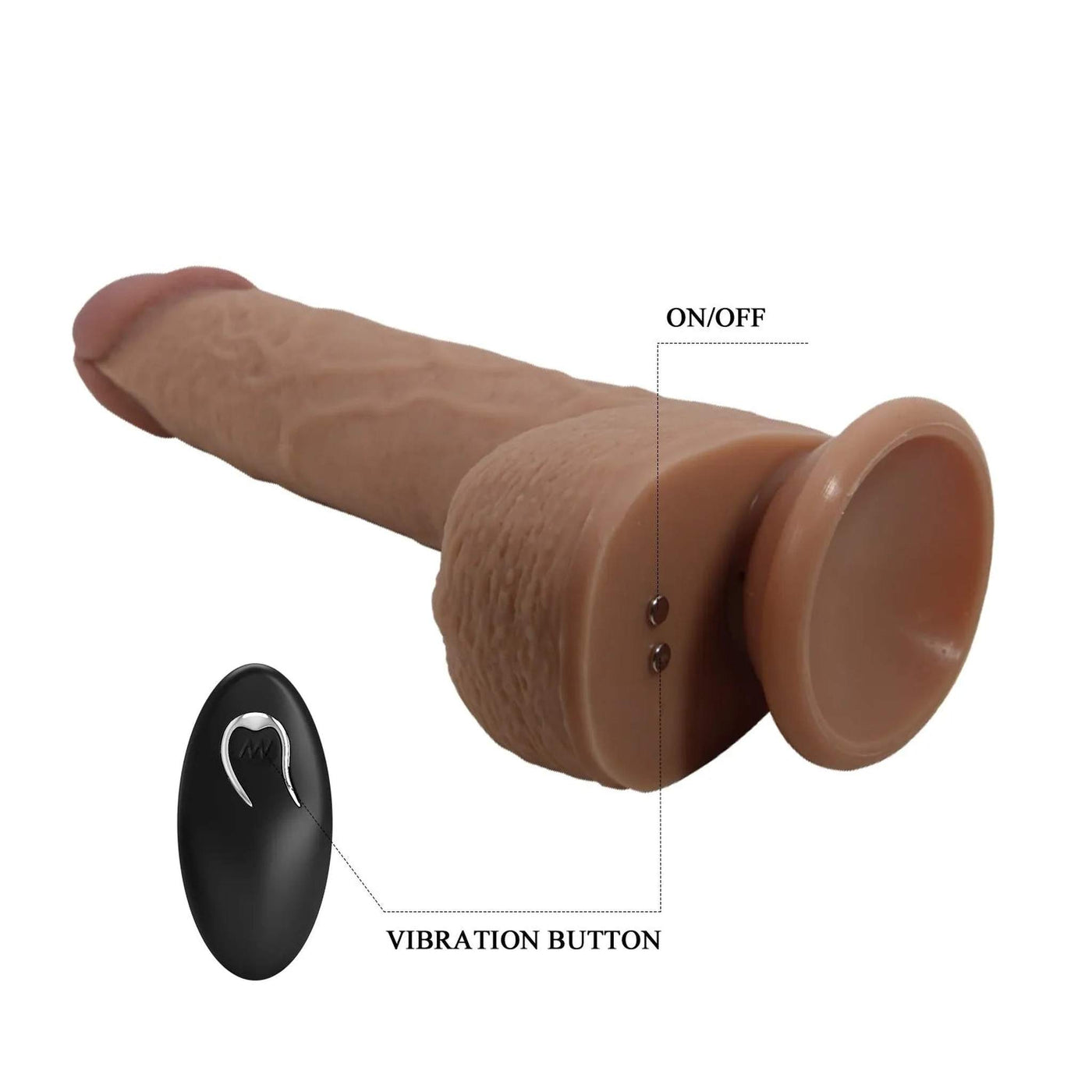 Vibratore Wireless Realistico con Movimento di Up & Down 22.5 cm Ø 4.2 cm