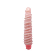 Vibratore con spina modulabile e rilievi stimolanti - Rosa Carne