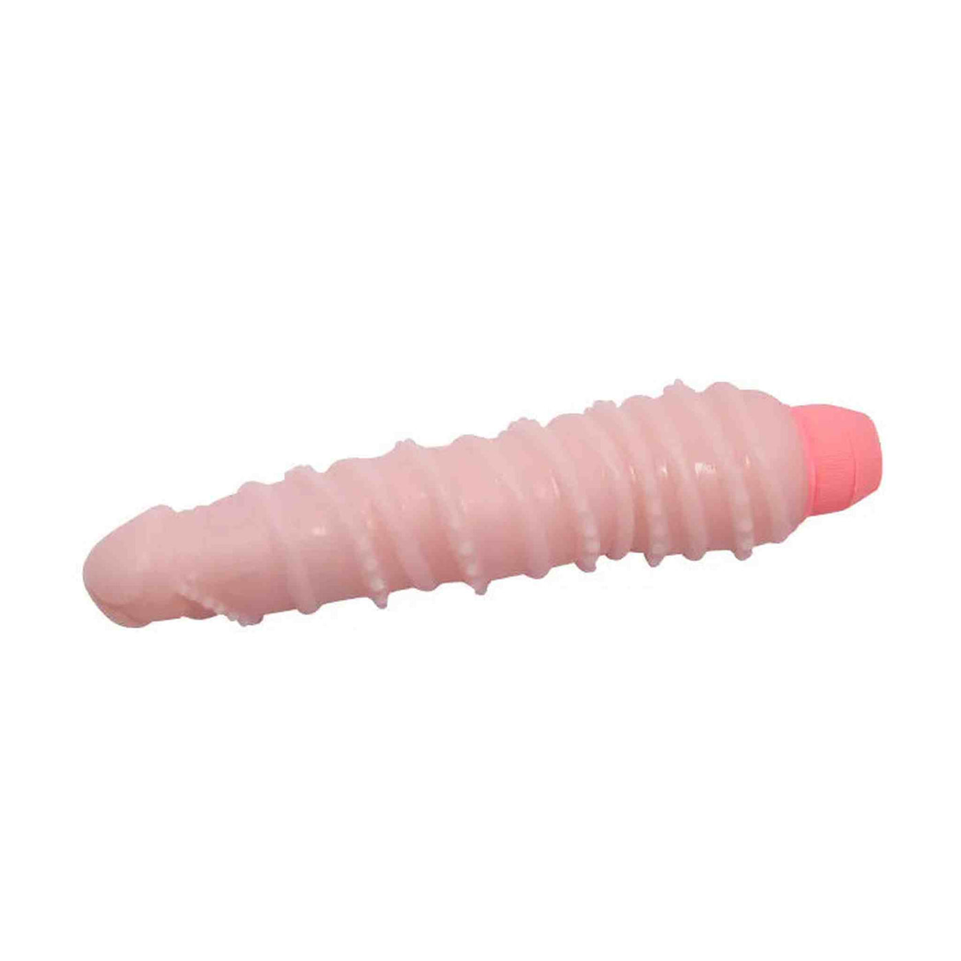 Vibratore con spina modulabile e rilievi stimolanti - Rosa Carne