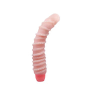 Vibratore con spina modulabile e rilievi stimolanti - Rosa Carne