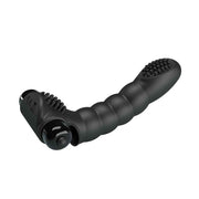 Vibratore da Fingering in Silicone Con Stimolatore Clitoride