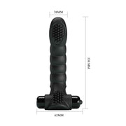 Vibratore da Fingering in Silicone Con Stimolatore Clitoride