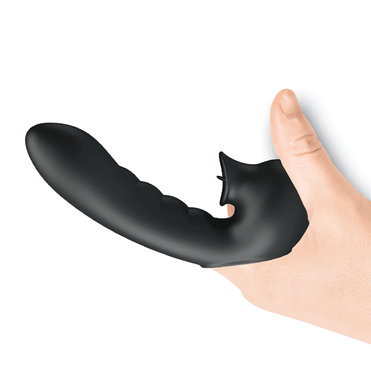 Vibratore da Fingering in Silicone con 12 diverse modalità di vibrazione e 3 di Tickling - GoEstasy