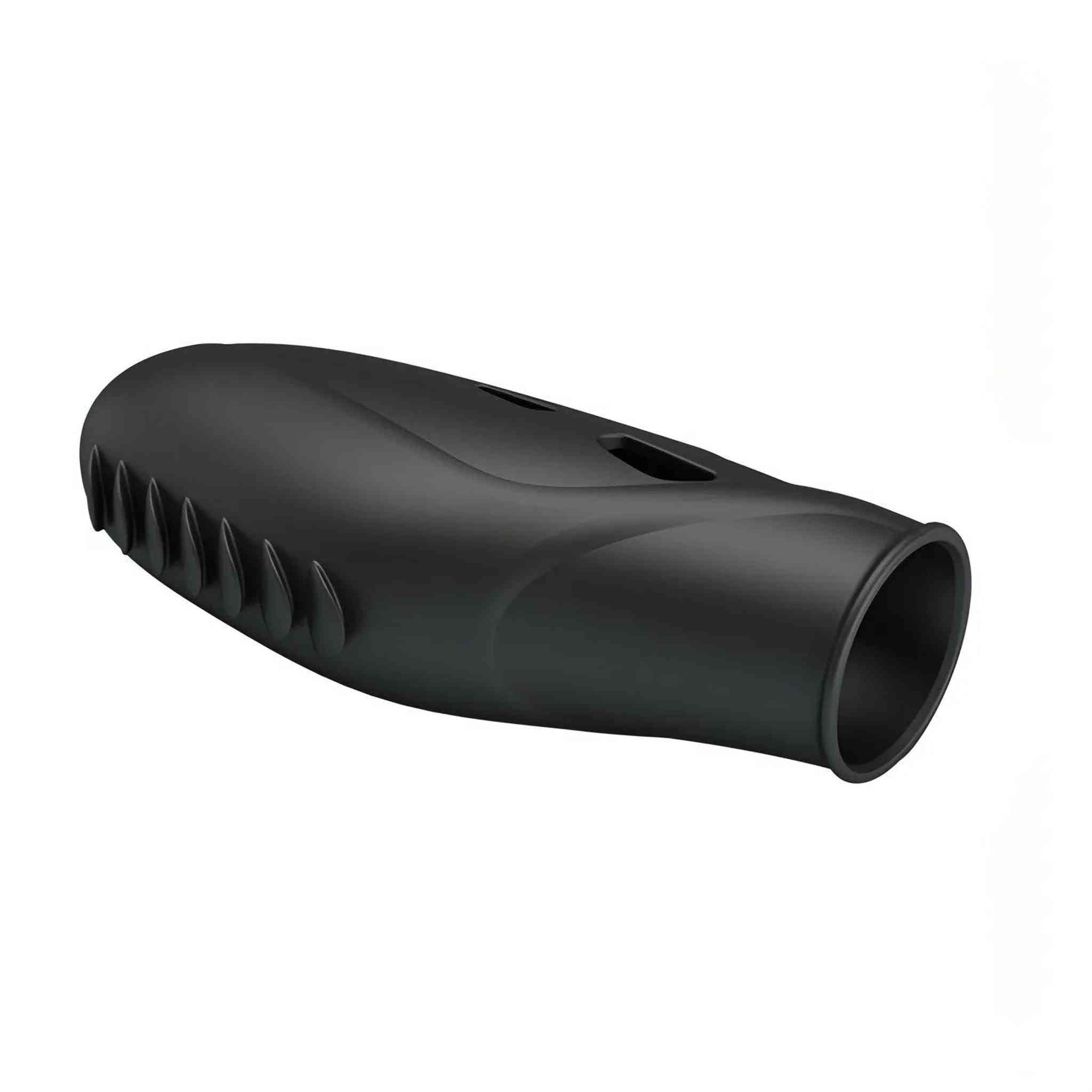 Vibratore da dita con rilievi stimolanti Ø 1.8 cm - Nero, Silicone