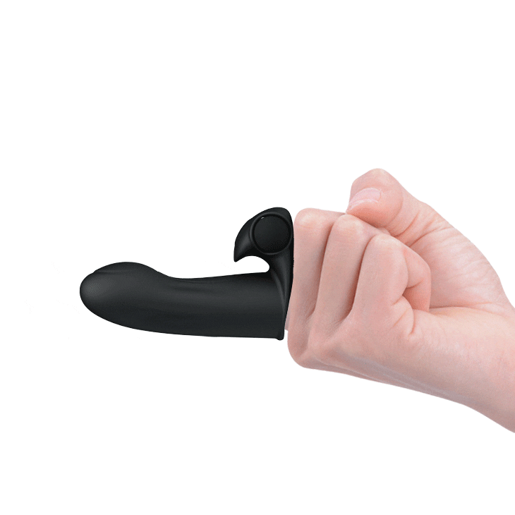 Vibratore da dita con stimolatore clitorideo