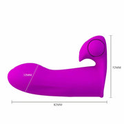 Vibratore da dita con stimolatore clitorideo