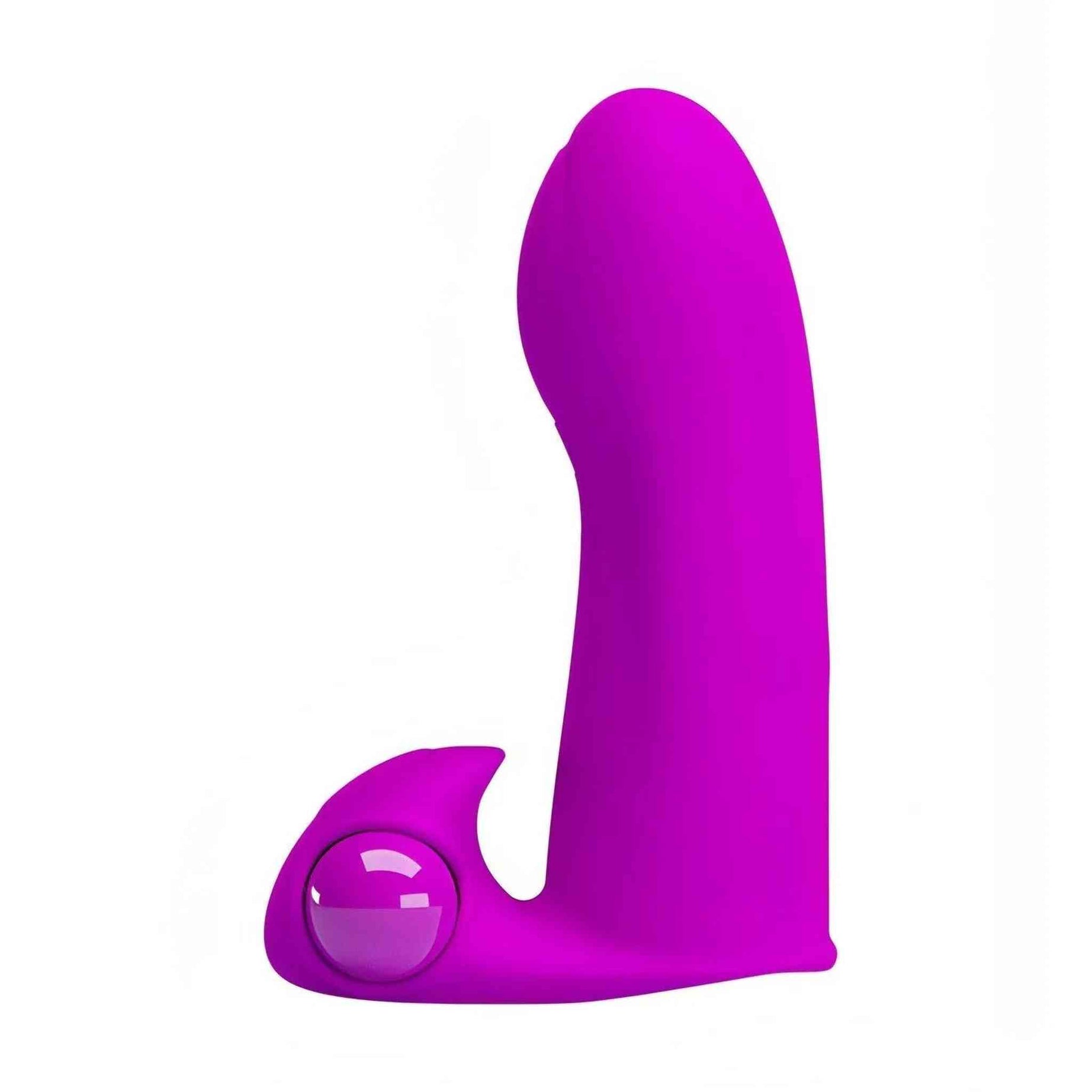 Vibratore da dita realizzato in silicone medicale - Viola