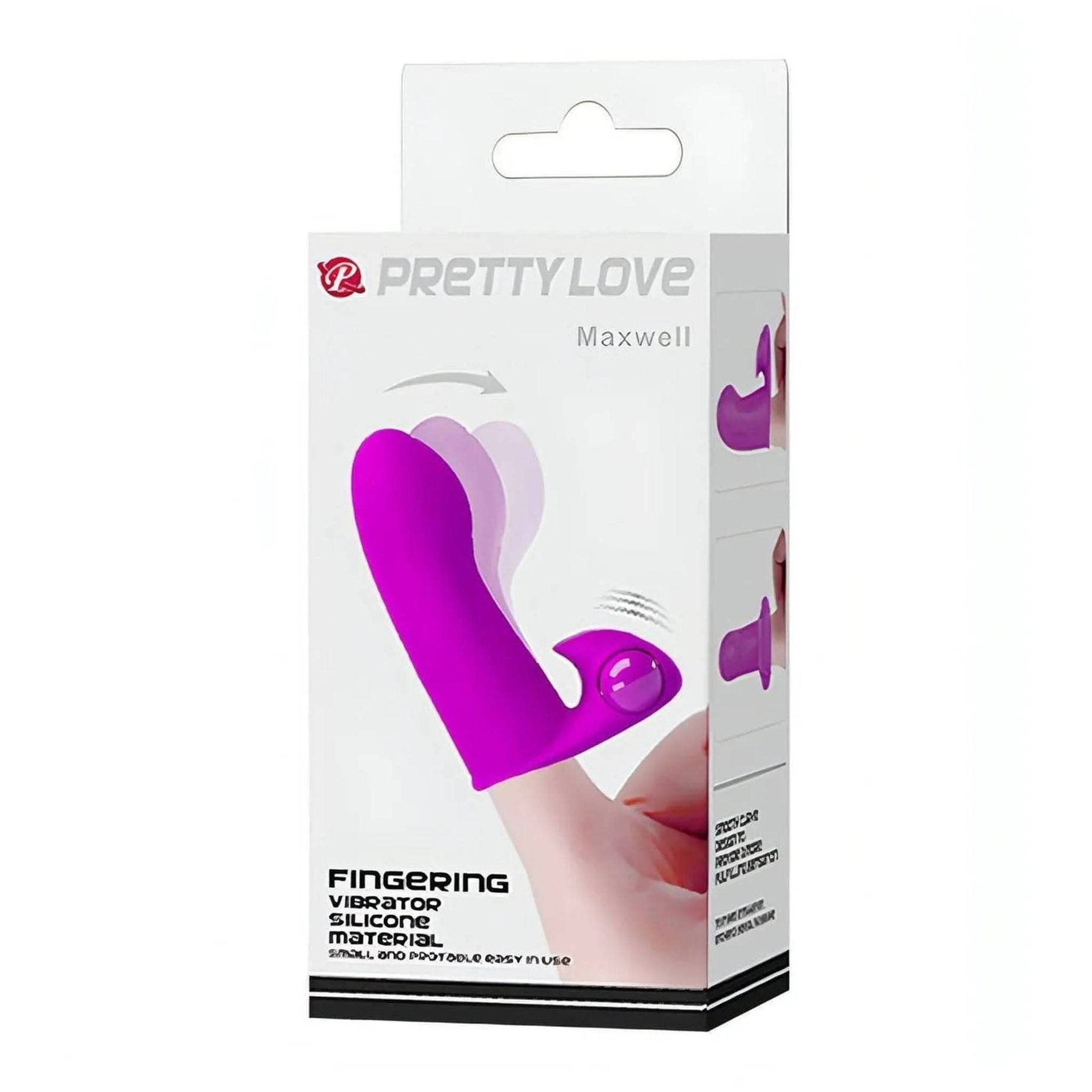 Vibratore da dita realizzato in silicone medicale - Viola