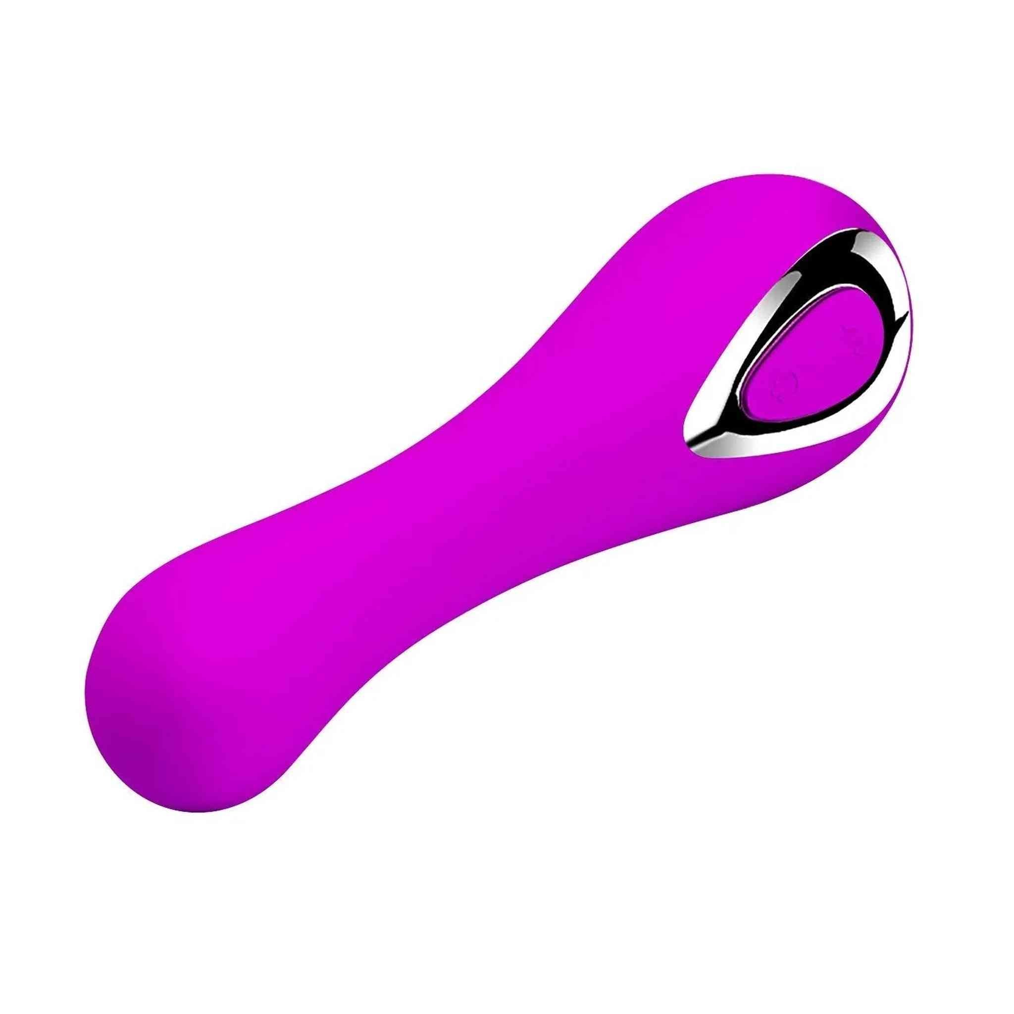 Vibratore design in morbido silicone anallergico - 12 modalità di vibrazione, Ricaricabile, Viola