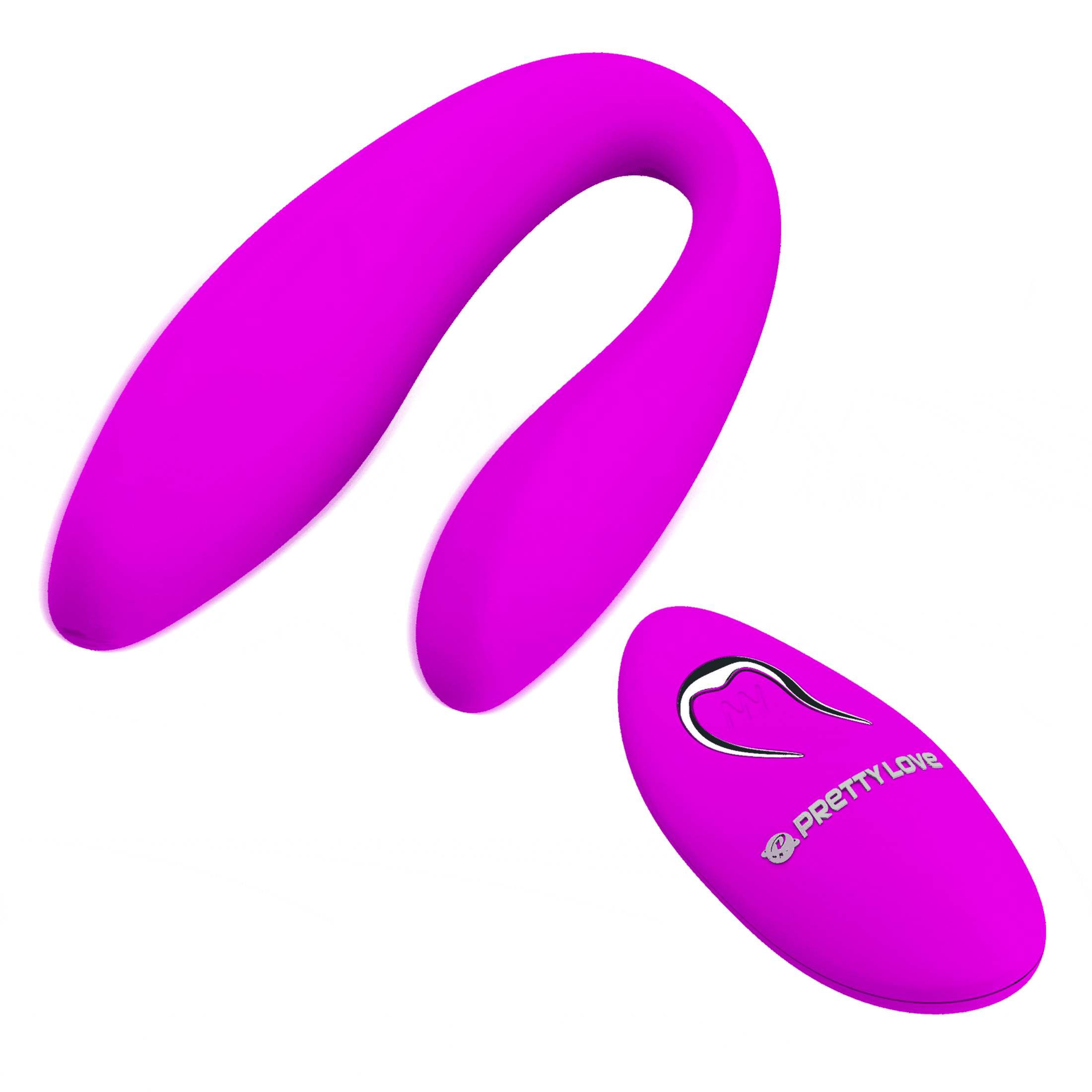 Vibratore di coppia Letitia - 12 modalità di vibrazione, Ricaricabile, Silicone - GoEstasy