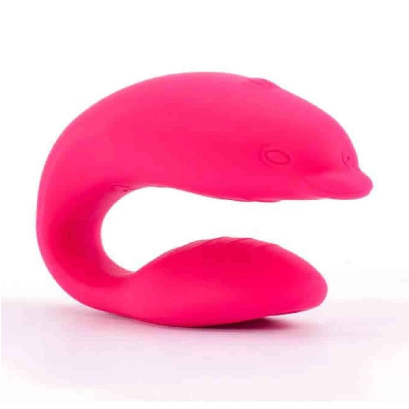 Vibratore wireless a C rosa acceso con design ergonomico