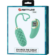 Confezione ovulo vibrante Vivian Pretty Love verde acqua ricaricabile
