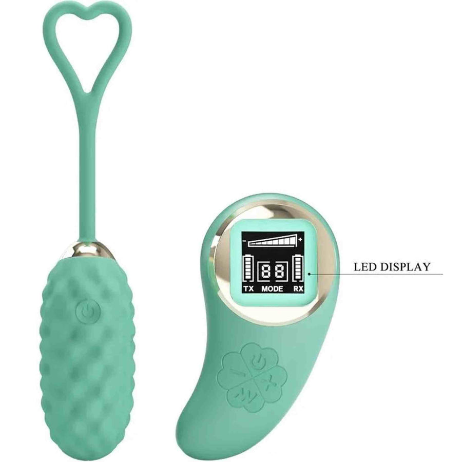 Vivian Vibrating Egg with Extra Stimulating Texture and Wireless Control with LCD Screen