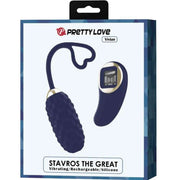 Confezione ovulo vibrante Vivian blu scuro Pretty Love silicone ricaricabile