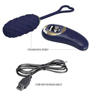 Vivian Ovetto Vibrante con Texture Extra Stimolante e Comando Wireless con Schermo LCD