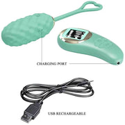 Vivian Ovetto Vibrante con Texture Extra Stimolante e Comando Wireless con Schermo LCD
