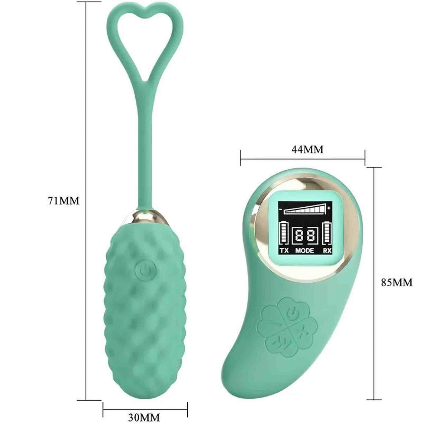 Vivian Ovetto Vibrante con Texture Extra Stimolante e Comando Wireless con Schermo LCD