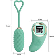 Vivian Ovetto Vibrante con Texture Extra Stimolante e Comando Wireless con Schermo LCD
