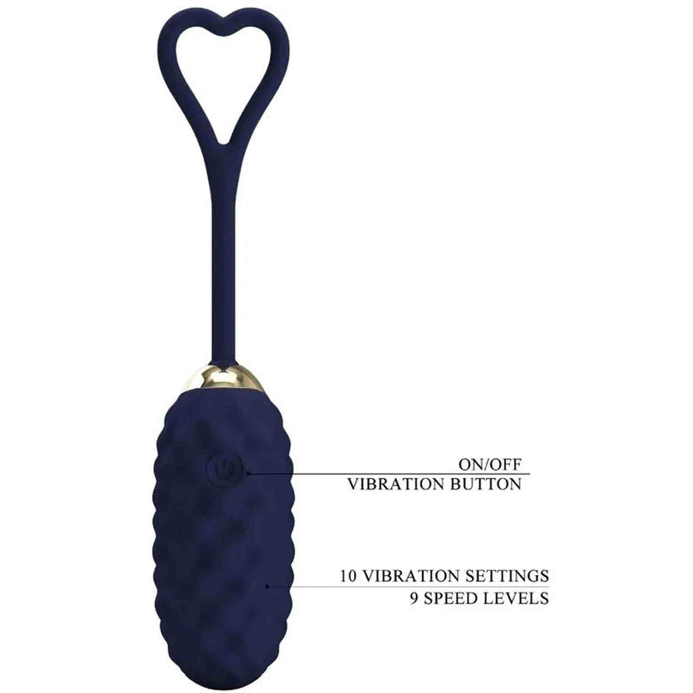 Vivian Ovetto Vibrante con Texture Extra Stimolante e Comando Wireless con Schermo LCD