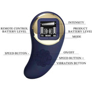 Vivian Ovetto Vibrante con Texture Extra Stimolante e Comando Wireless con Schermo LCD