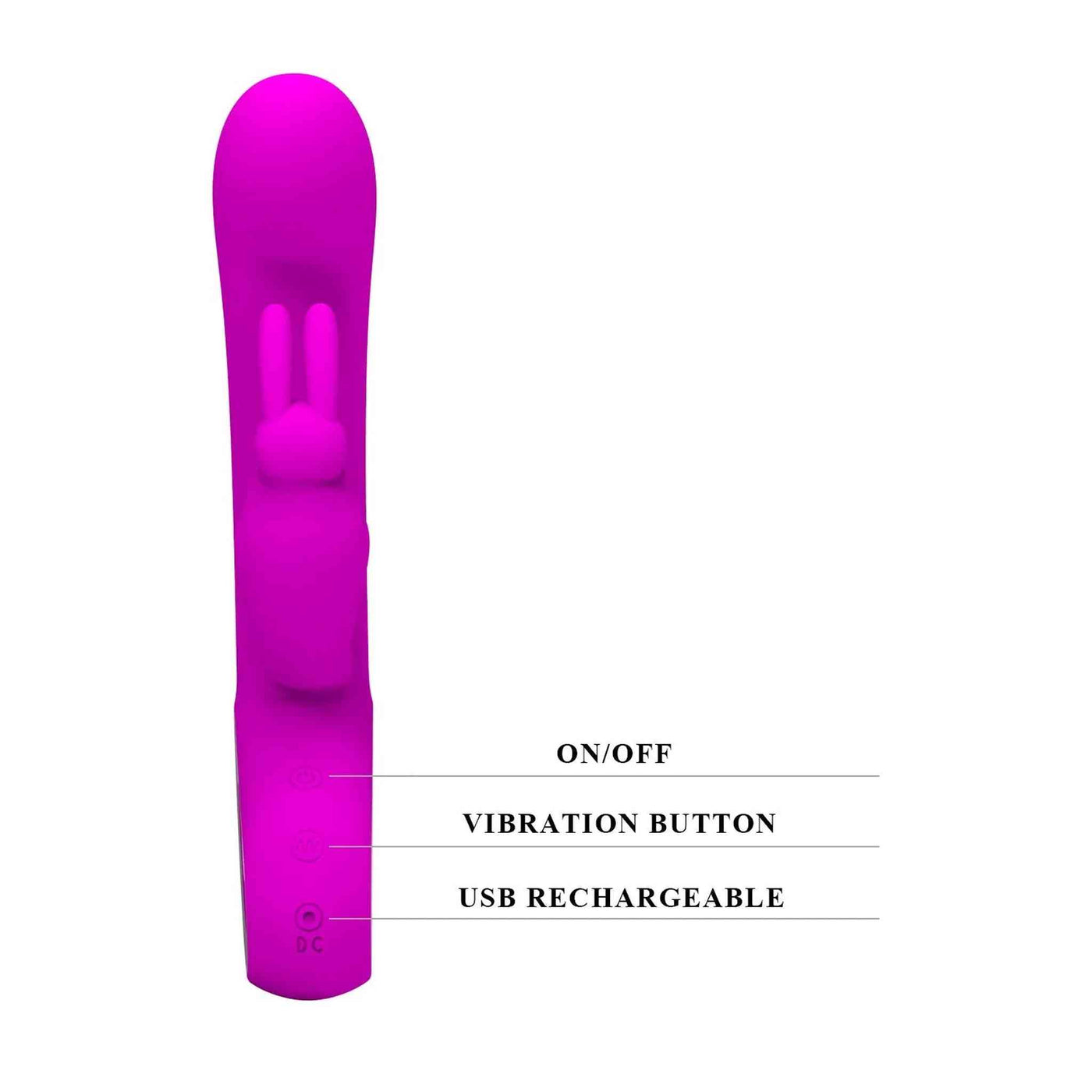 Webb Vibratore Rabbit in silicone 12 diverse velocità