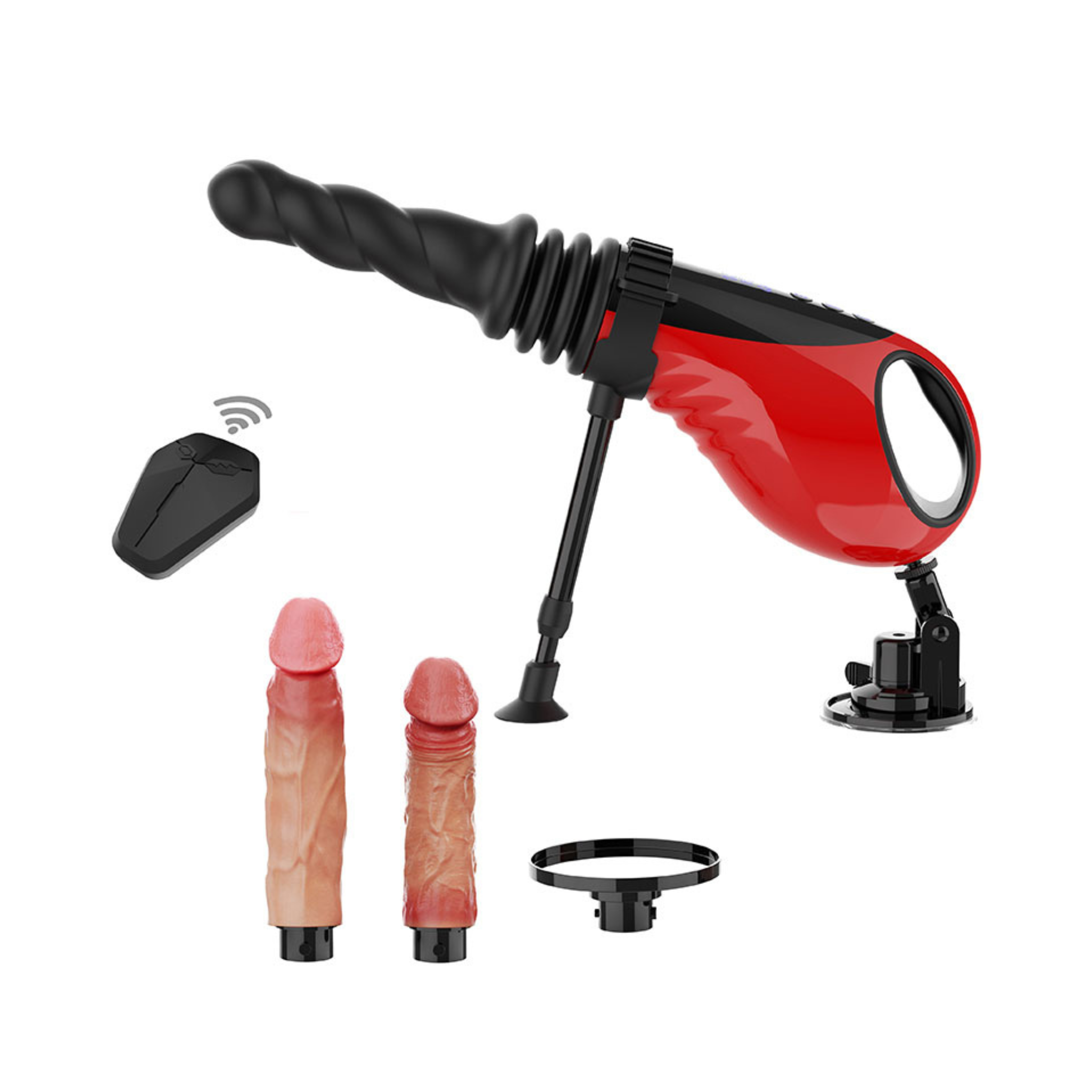 Wireless Portable Fuck Machine Pro 2.0 - Set di 3 Dildo Intercambiabili