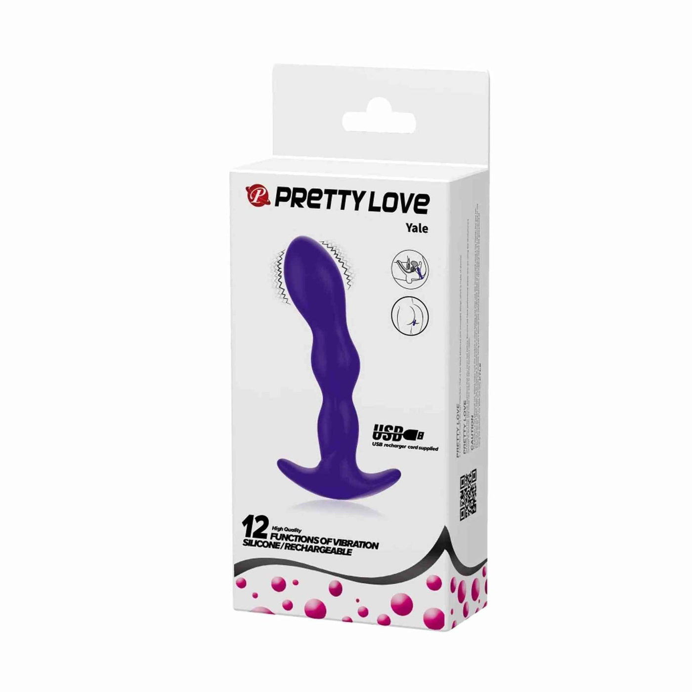 Yale Vibratore Anale Ondulato con 12 modalità di vibrazione