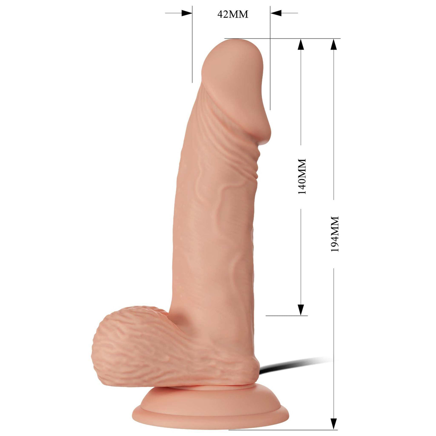 Zebulon Dildo Realistico Vibrante
