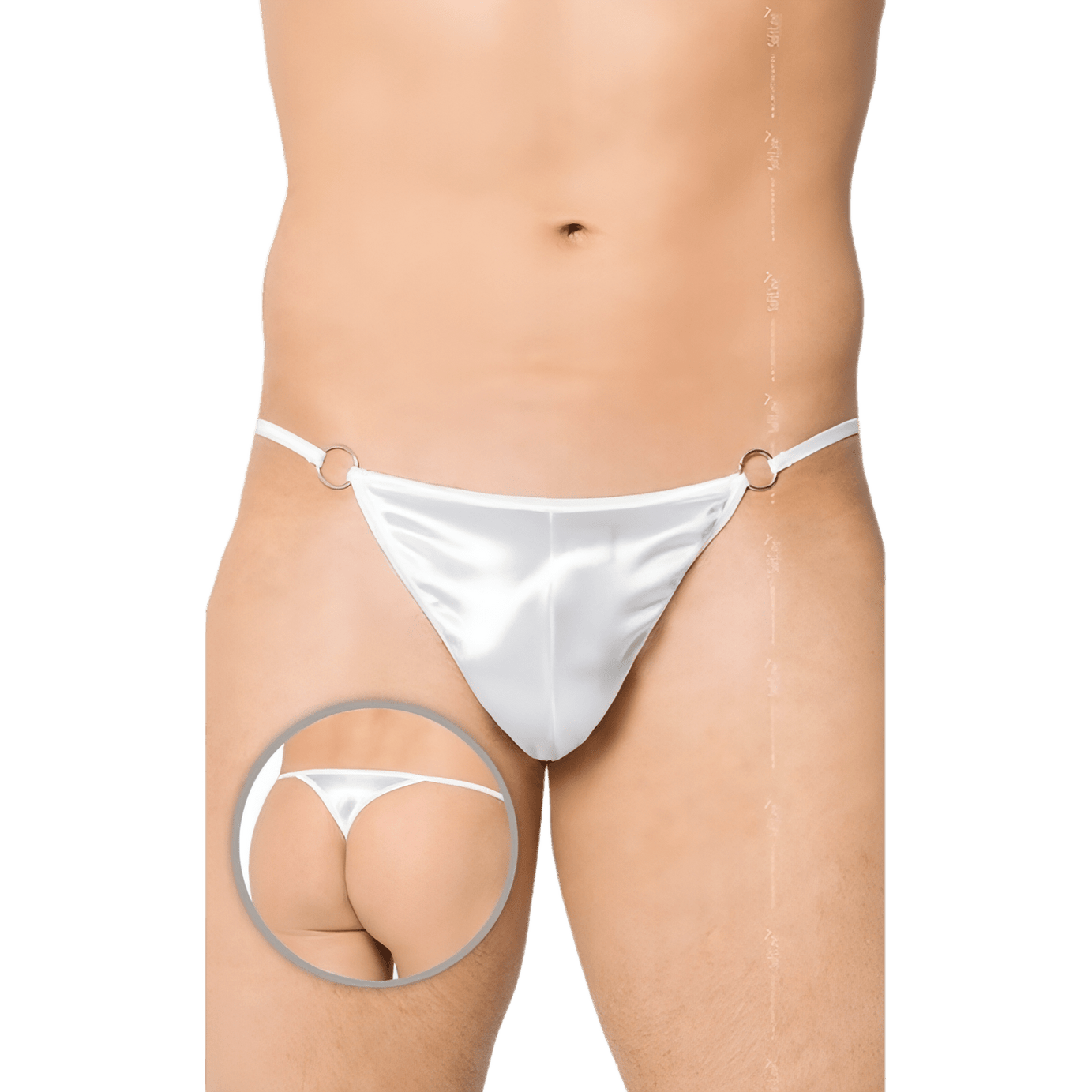 Perizoma uomo bianco lucido – Taglia Unica SoftLine