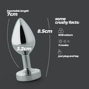 Borealis Crushious – Plug Anale in Metallo con Luce LED, foto 10