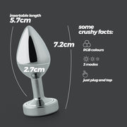 Borealis Crushious – Plug Anale in Metallo con Luce LED, foto 9