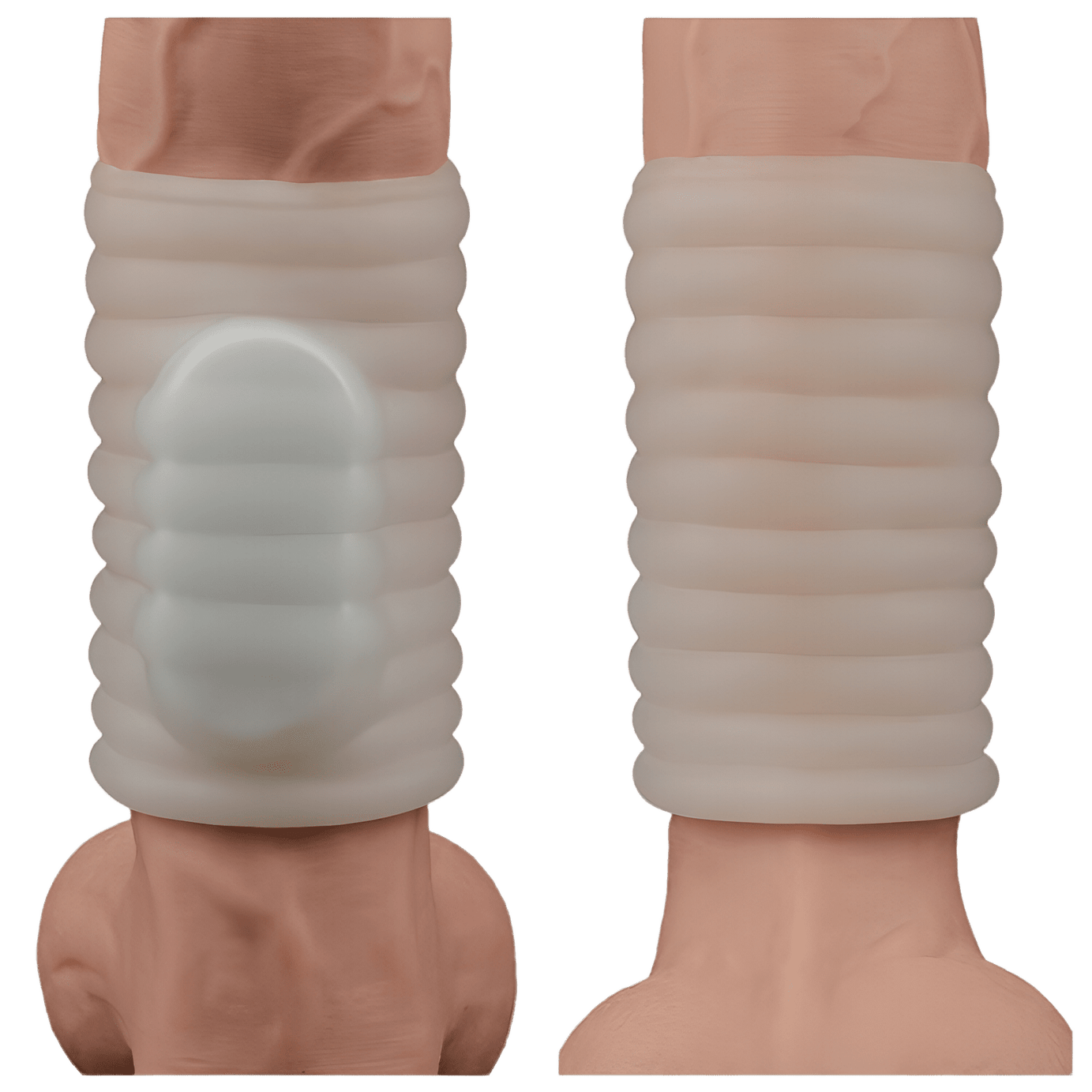 Vibrating Wave Knights Guaina Fallica Stimolante con Vibrazione - Bianco Lovetoy