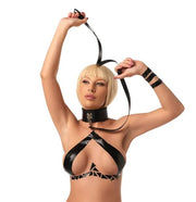 Collare BDSM con Guinzaglio Fantasy Fetish - immagine 5