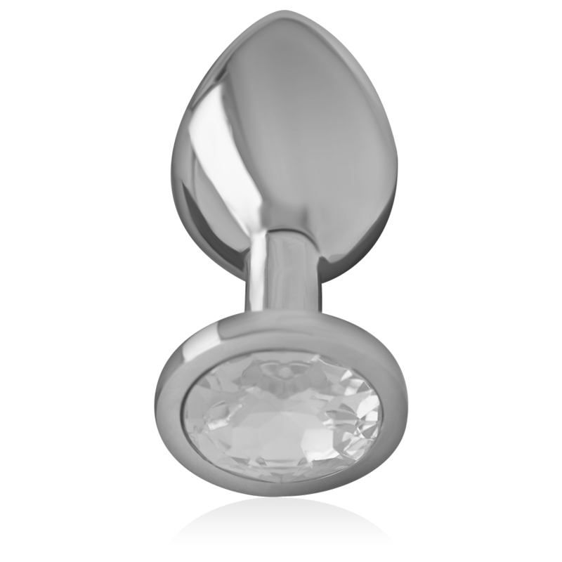 Beautiful silver butt plug with Swarovski crystal detailing