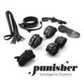 Kit Bondage Punisher 8 Pezzi Crushious – Kit BDSM in Ecopelle Nera