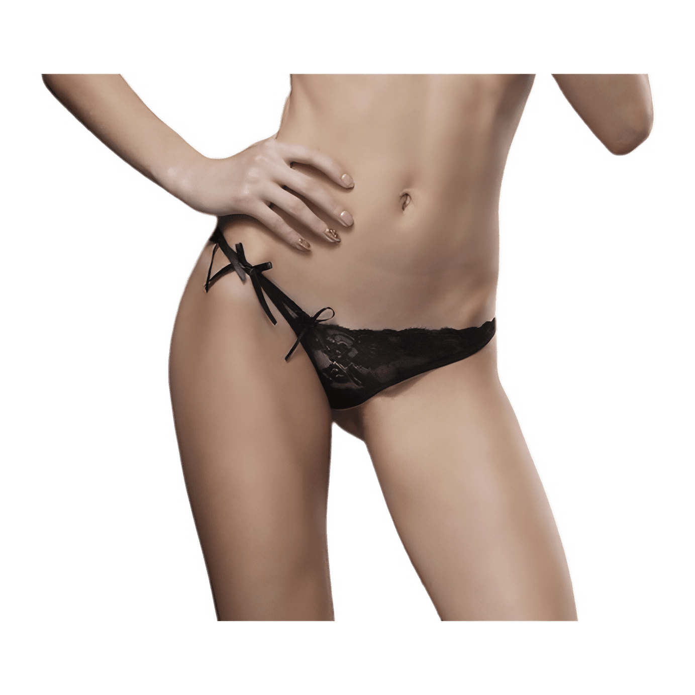 Perizoma Nero Mirna - Taglia unica Shine lingerie