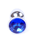 Diamante Anale in Acciaio con Gemma Blu